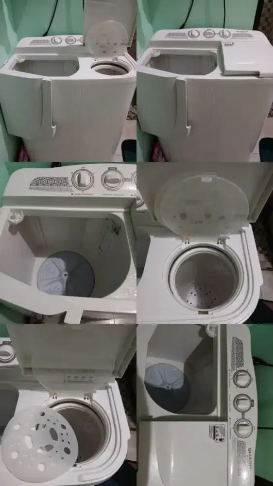 Mesin Cuci Sharp dua tabung 6.5 kg