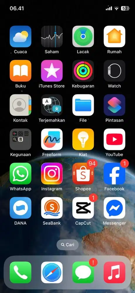 Iphone x 64gb fullset