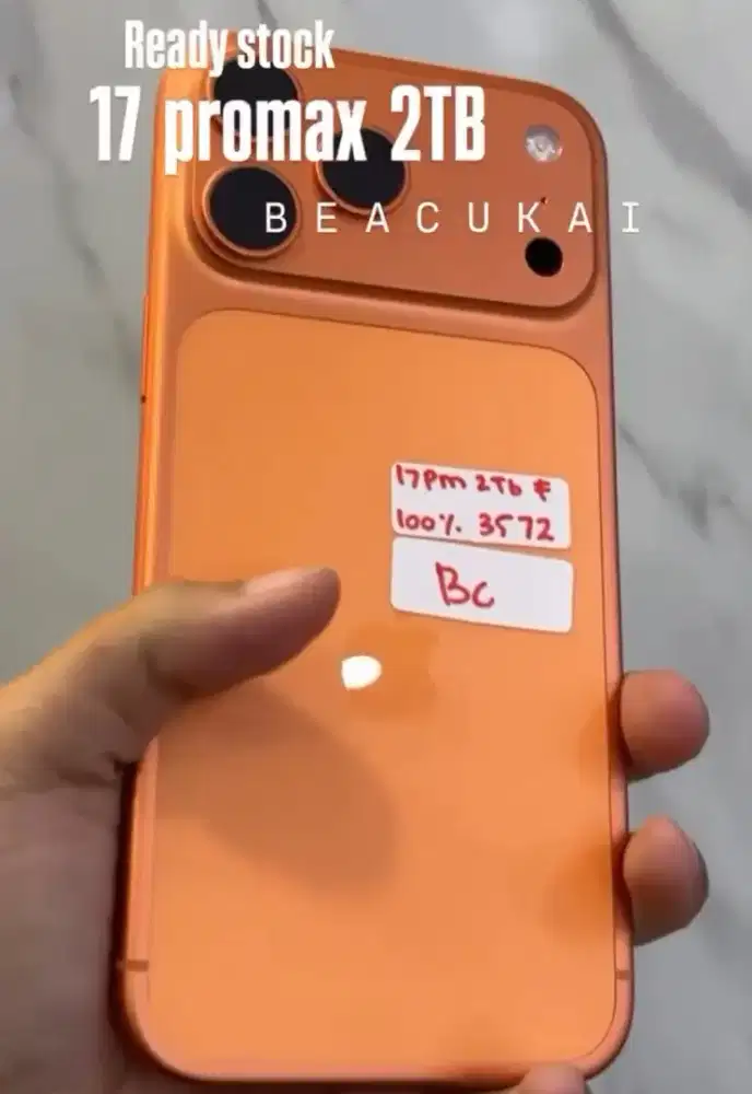 Iphone 17 Pro Max 2TB 2 Tera Orange ISTW Inter Cukai Nov BH 100 Fs ORI