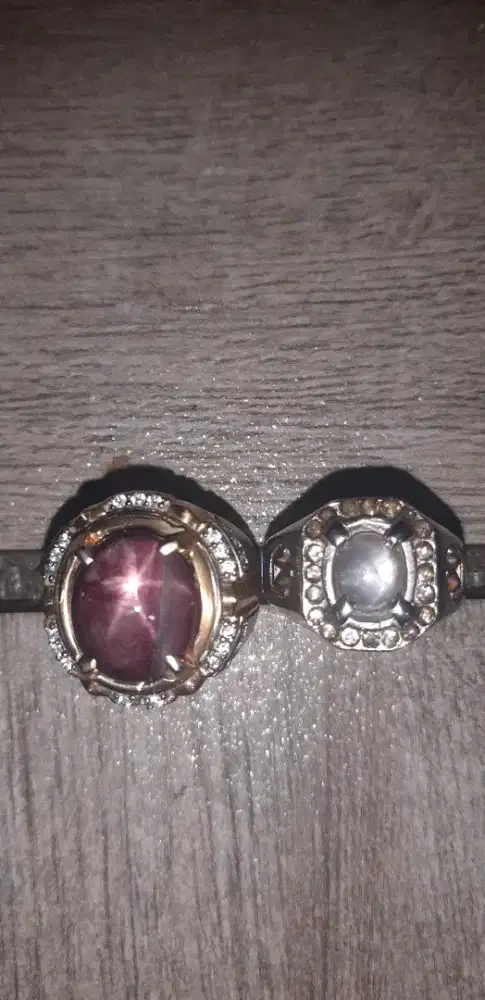 Natural batu permata 2 pcs