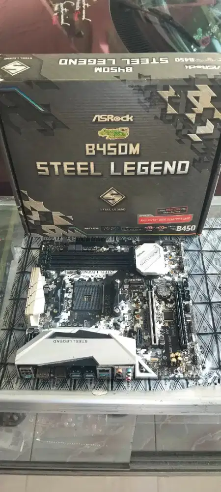 Mobo AMD AM4 Asrock B450M Steel Legend Mobo aja