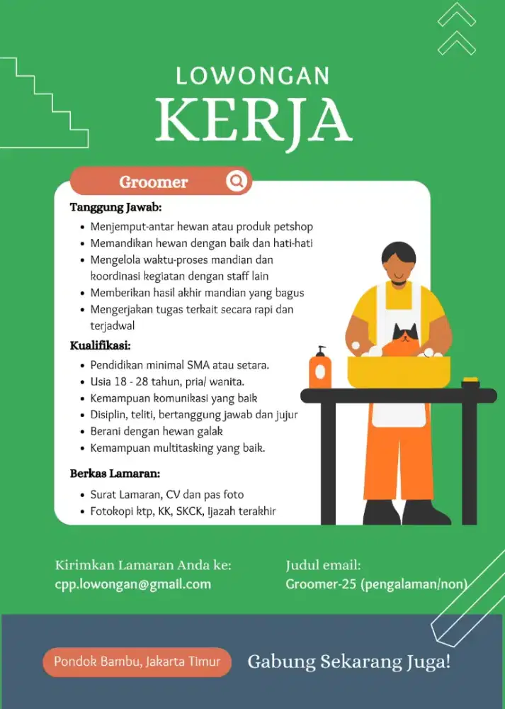 Groomer / mandikan anabul