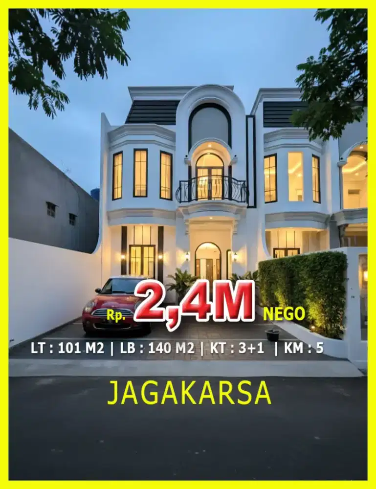 For Sale Classic Modern di Mini Cluster Jagakarsa Jakarta Selatan