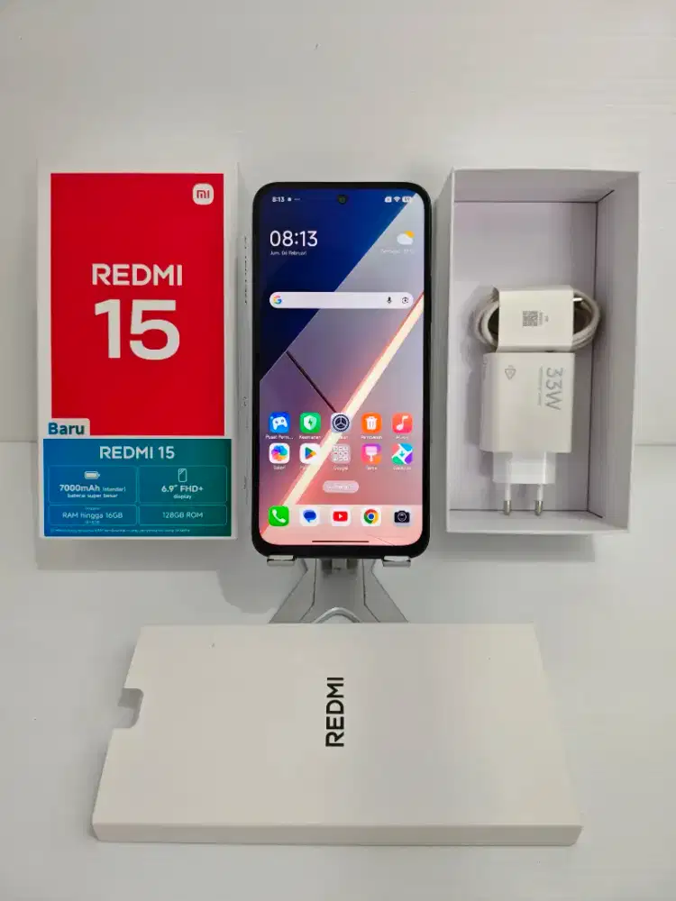 Xiaomi Redmi 15 4G NFC 8+8/128 Gb Likenew 99% Garansi Jan 2027 bs TT