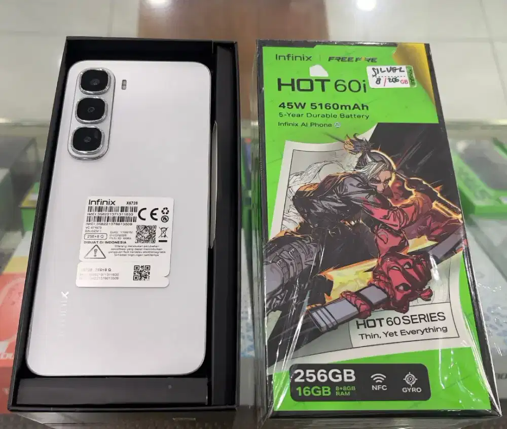 Infinix hot 60i 8/256gb bekas bergaransi