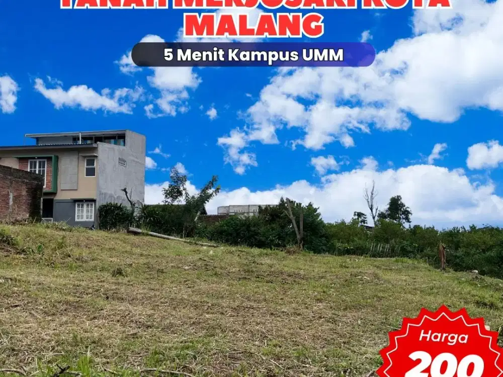DIJUAL TANAH DEKAT KAMPUS KOTA MALANG