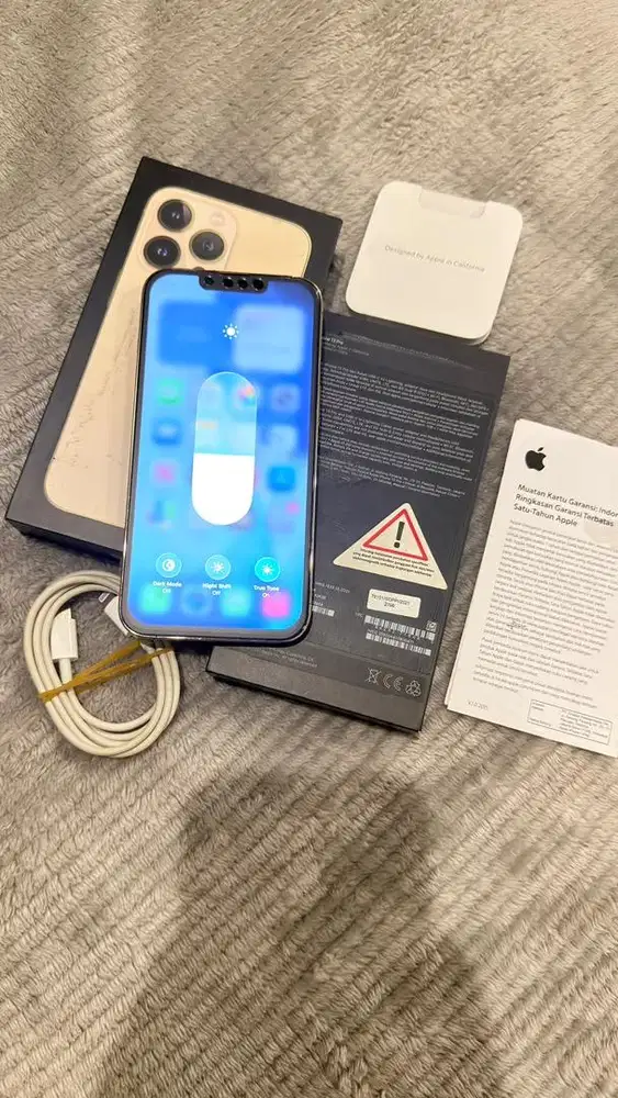 Dijual Iphone 13 Pro 128GB Gold Resmi Ibox Lengkap