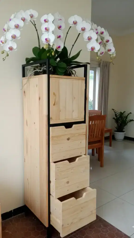 Almari serbaguna jati Belanda rangka besi ( bisa custom)