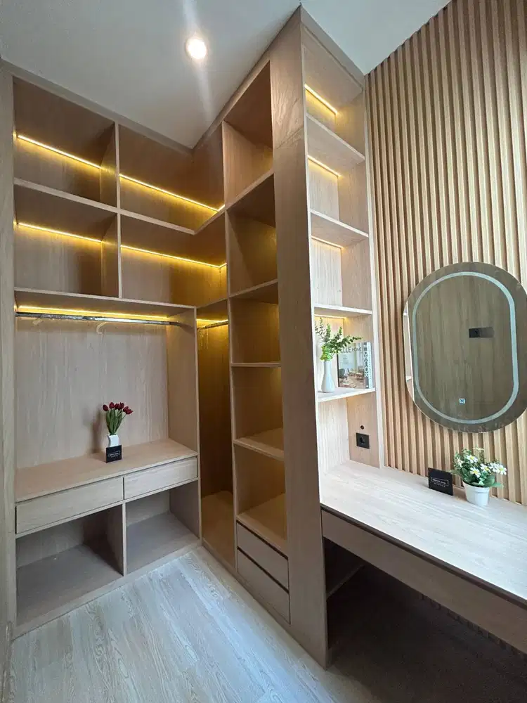 LEMARI CUSTOM FINISHING HPL, MINIMALIS JAPANDI