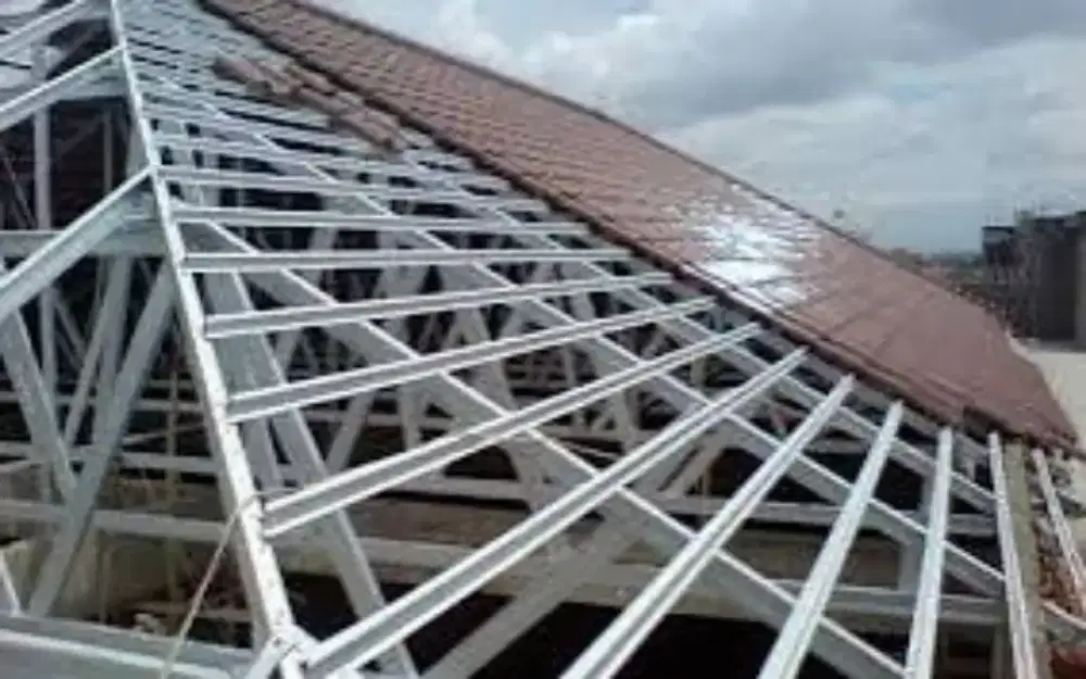 Melayani pemasangan atap baja ringan kanopi baja ringan plafon pvc