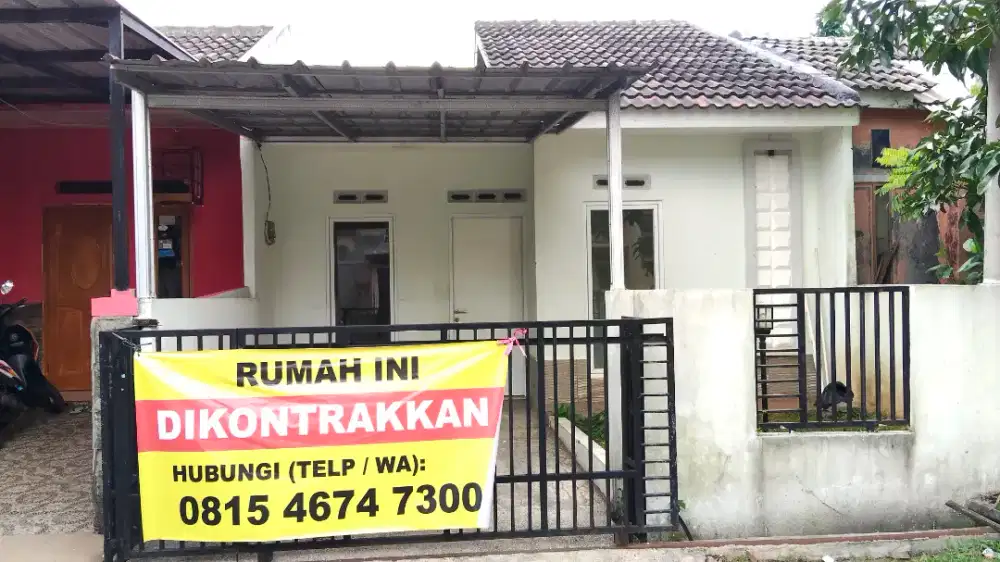 Rumah Asri Di Cibubur, Jonggol (sewa per tahun/bulan)