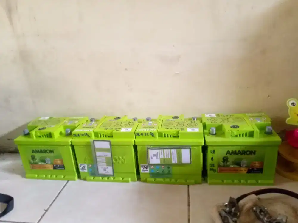 Aki amaron pro 12v 45ah bekas kendaraan listrik