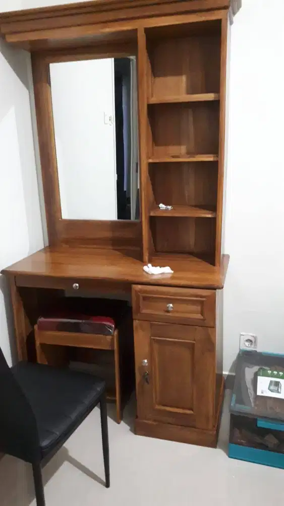 Meja rias kayu jati murah
