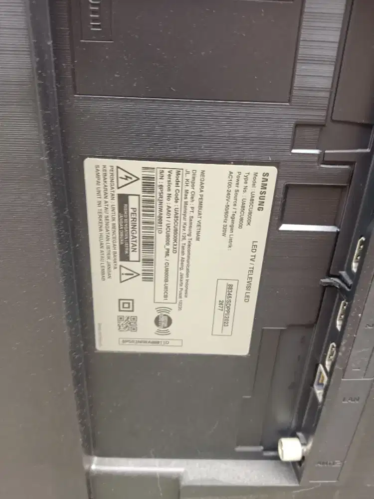 Tv samsung 85 inci pecah layar