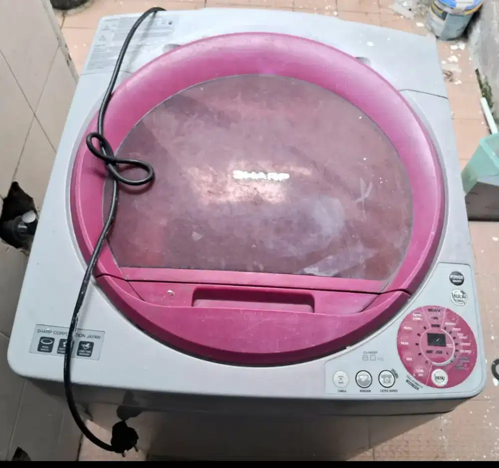 MESIN CUCI SHARP ES - M 806 P ( 8Kg ) JUAL HARGA AMBYAR