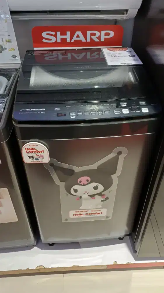 Sharp mesin cuci top loading 10.5KG