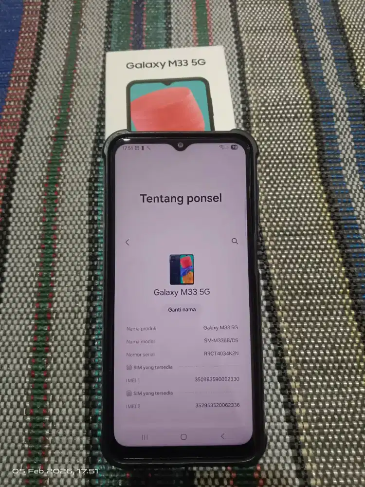 samsung M33 5G 8/128 resmi sein