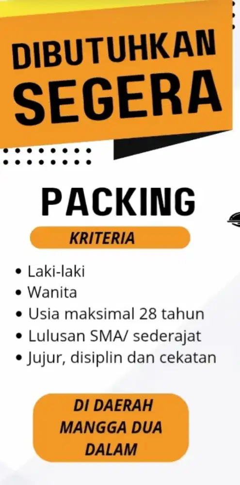 Lowongan Packing