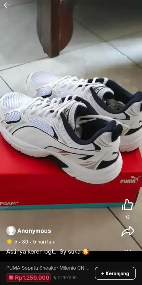 Puma Sepatu Sneaker Milenio CN Silver