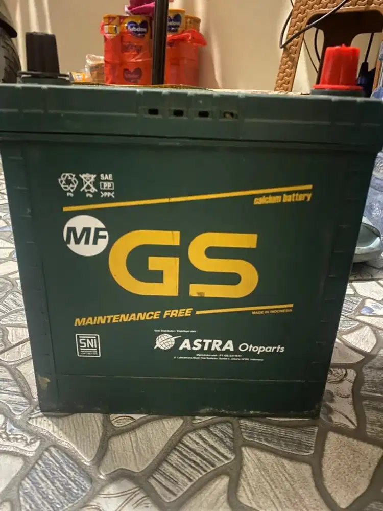 Aki accu copotan mobil GS Astra NS40ZL bekas second