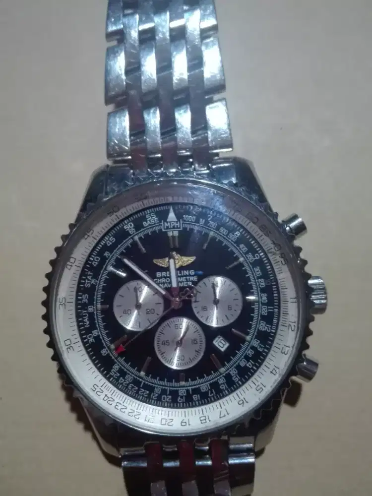 Jam Tangan Breitling Cronometre Biru.