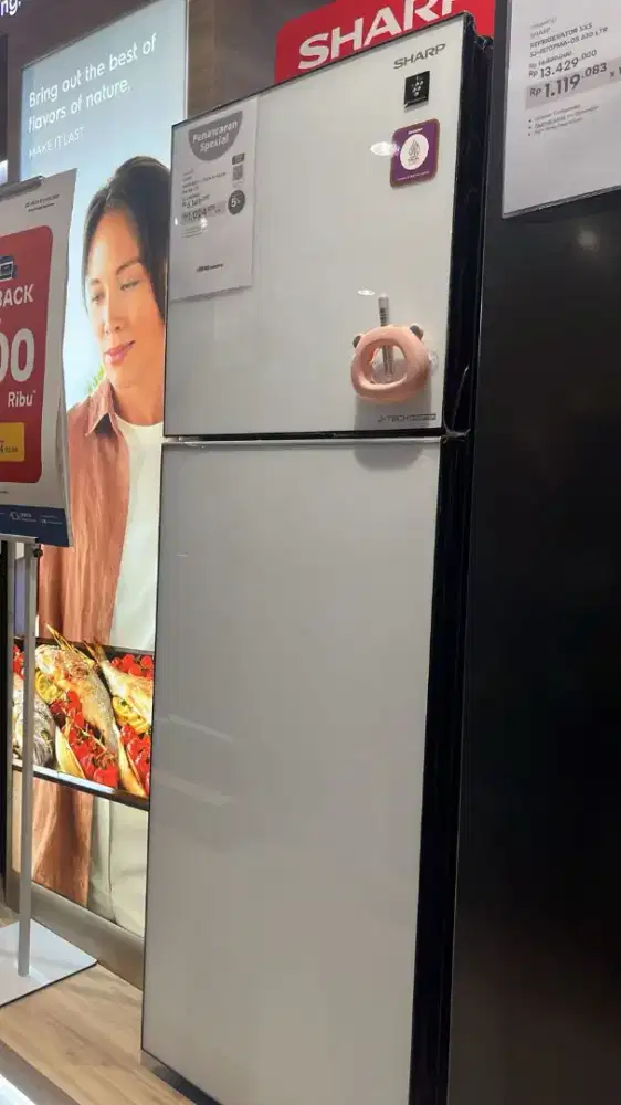 KULKAS SHARP 2 PINTU SJ-456GI-GW 352LTR