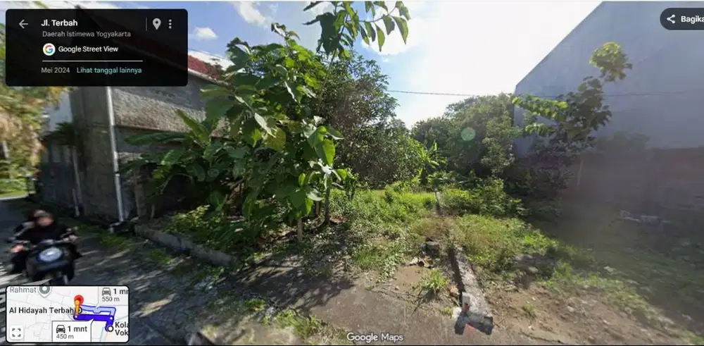 Tanah pekarangan dekat UNY Kulonprogo (bentuk persegi,akses jln mobil)