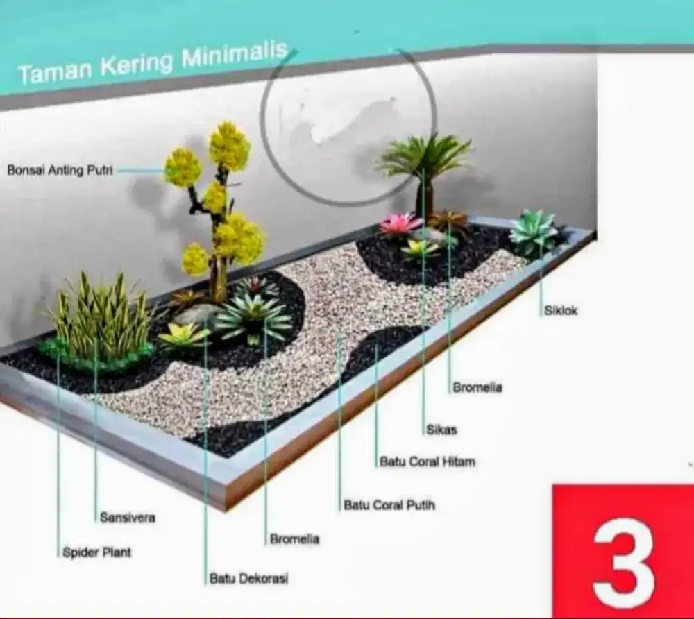 Jasa pembuatan taman kering