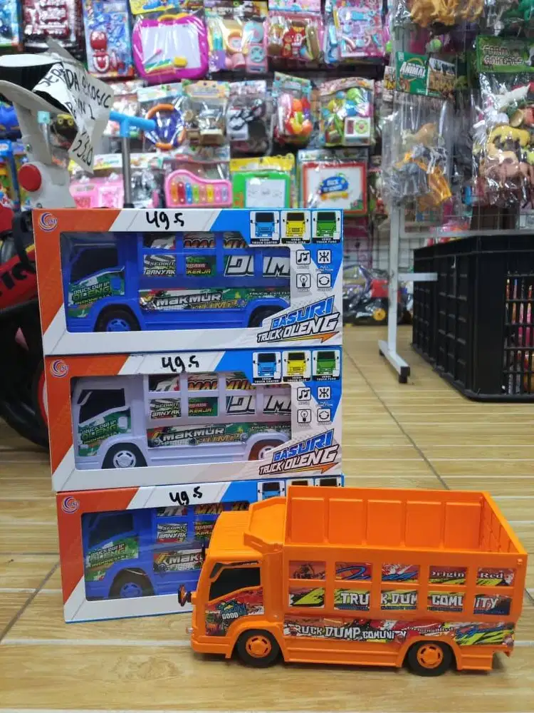 mainan anak truk oleng bateraii