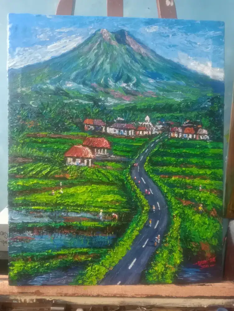 Lukisan gunung Semeru