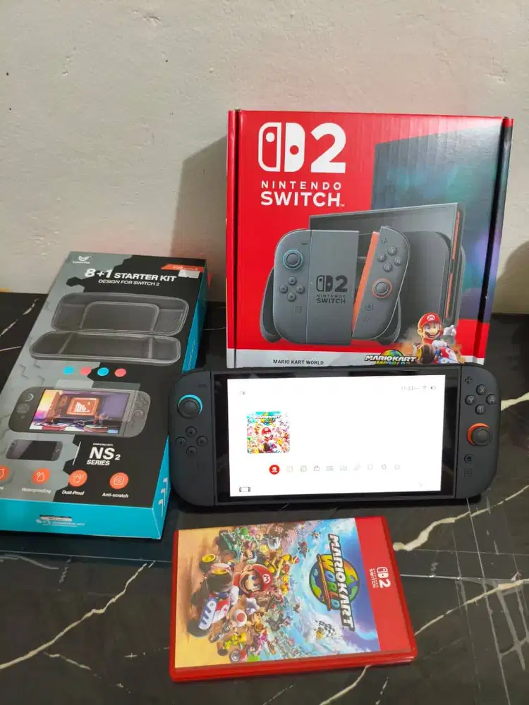 WTS Nintendo Switch 2 (NS2) bundle Mario Kart World (pembelian GSshop)