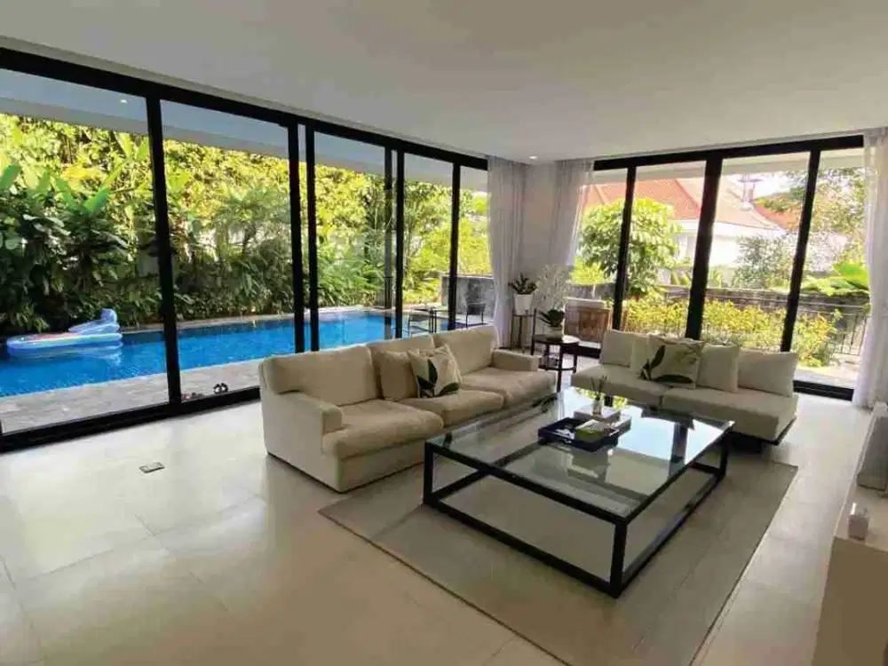 dijual / disewakan rumah cluster mewah kemang swimming pool