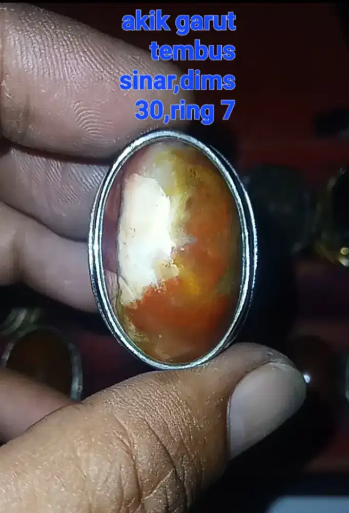 Batu cincin akik garut lawasan jumbo