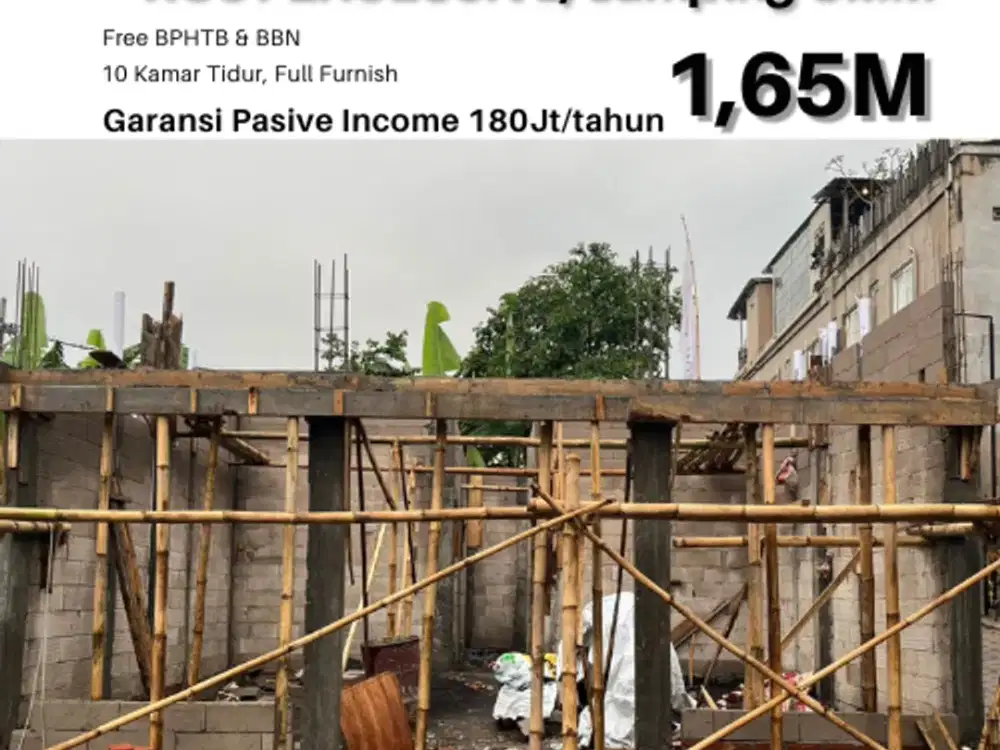 fri biaya notaris Garansi Pendapatan 180 jt Kost Exclusive Anti banjir