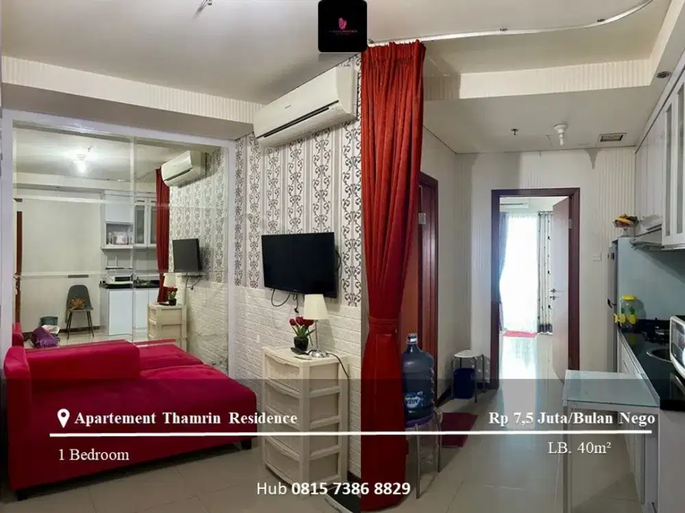 Disewakan Apartement Thamrin Residence 1BR High Floor Furnished