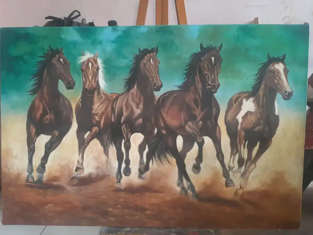 Lukisan kuda berlari