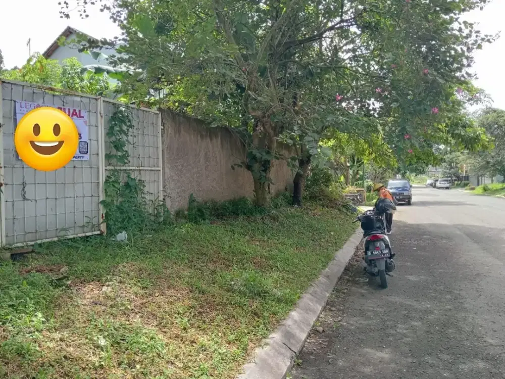 Dijual kavling setraduta lebar muka 25m²,2 muka, harga 12jt permeter