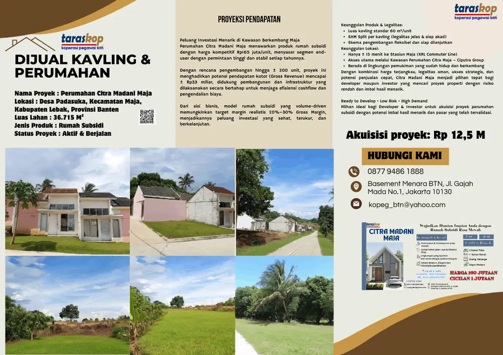 Akuisisi Perumahan Citra Madani Maja