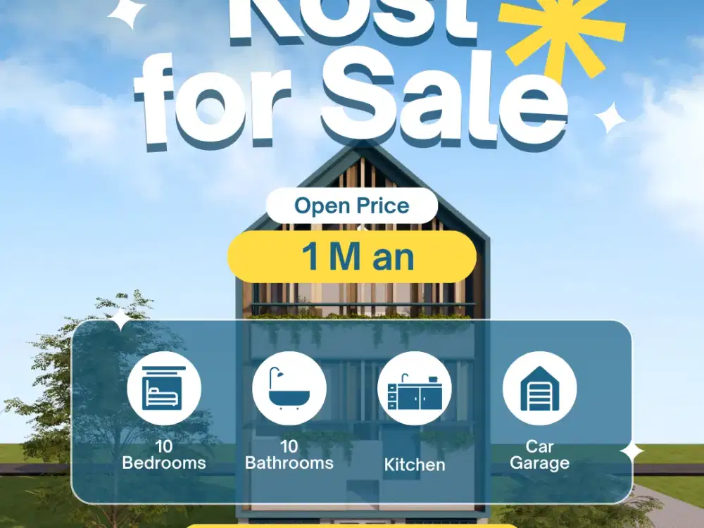 Dijual Rumah Kos Malang Kota 2 Menit UMM