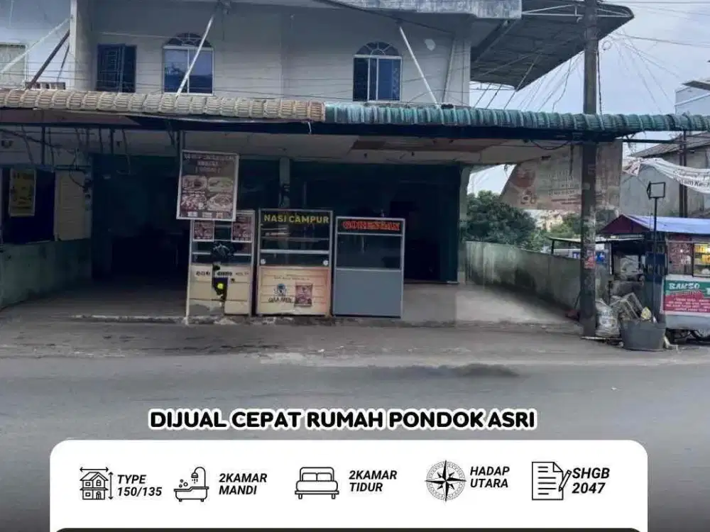 Dijual Rumah Hook Pondok Asri Sei Panas