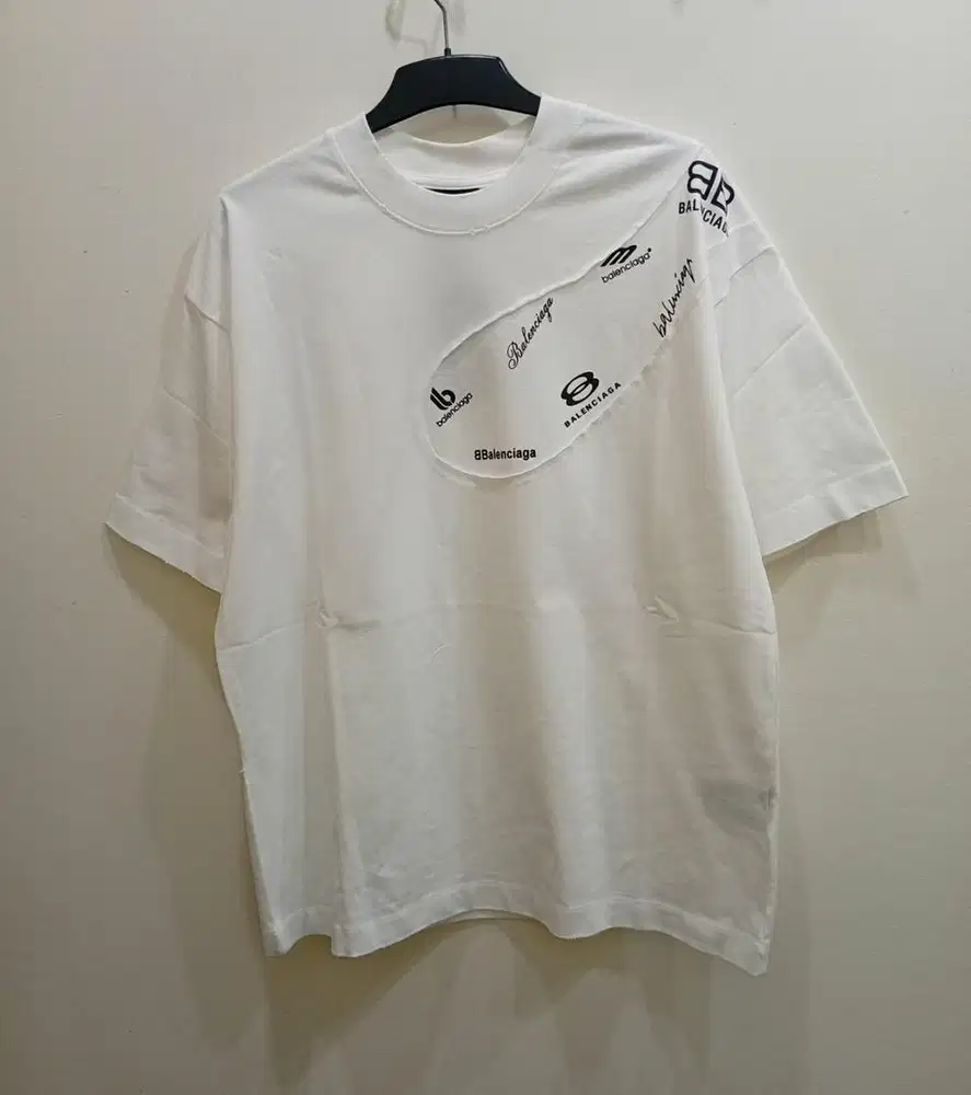 BALENCIAGA DESTROYED WHITE TSHIRT