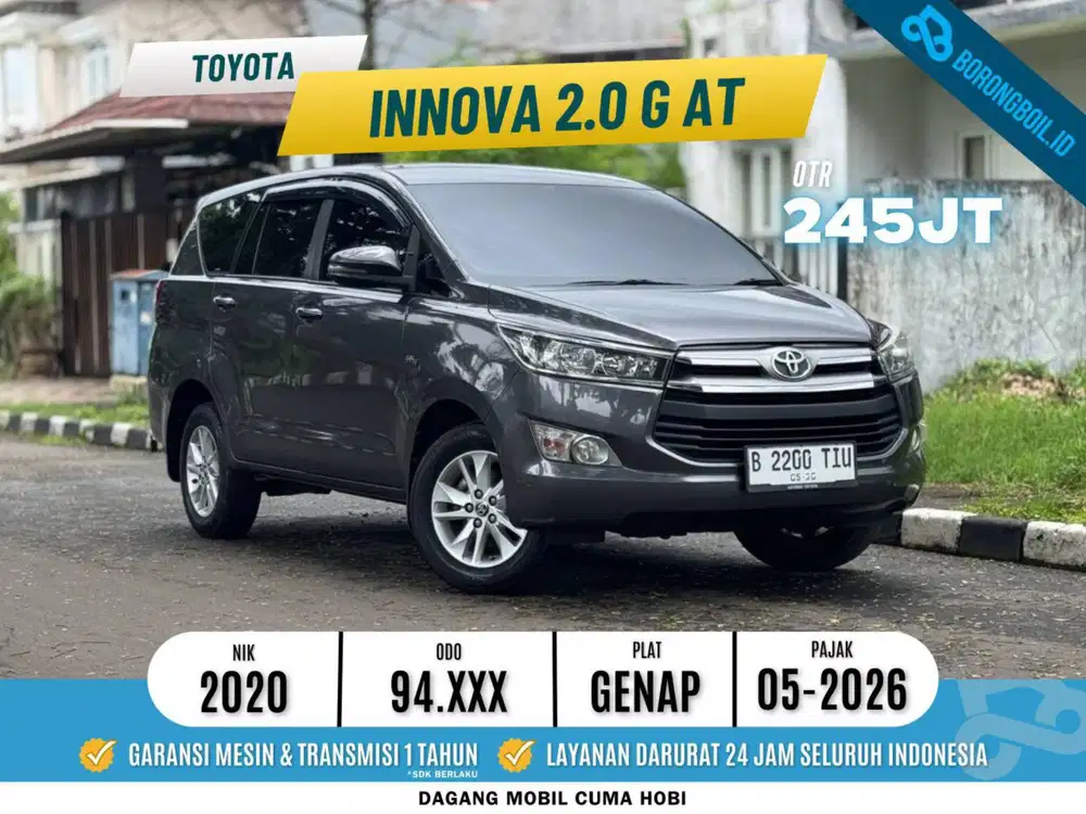 DP Murah! Kijang Innova 2.0 G AT 2020 Abu | Innova Reborn Fortuner