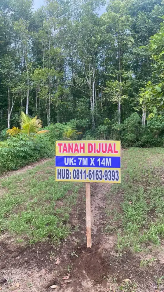 Bismillah dijual tanah uk 7x14