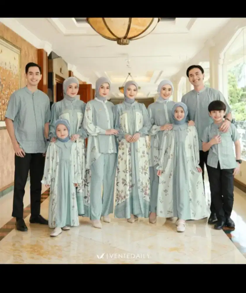 Latisha Family Sarimbit 2026 - Blue , One Set Size M