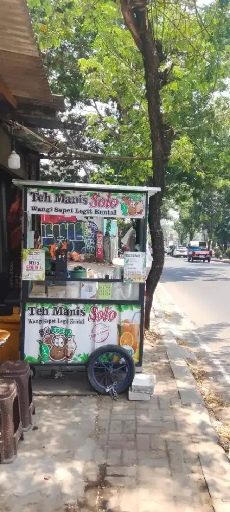 Usaha Gerobak Teh Manis Solo DEFRESH Lengkap