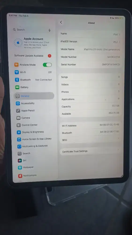 iPad pro 11 gen 2 512gb