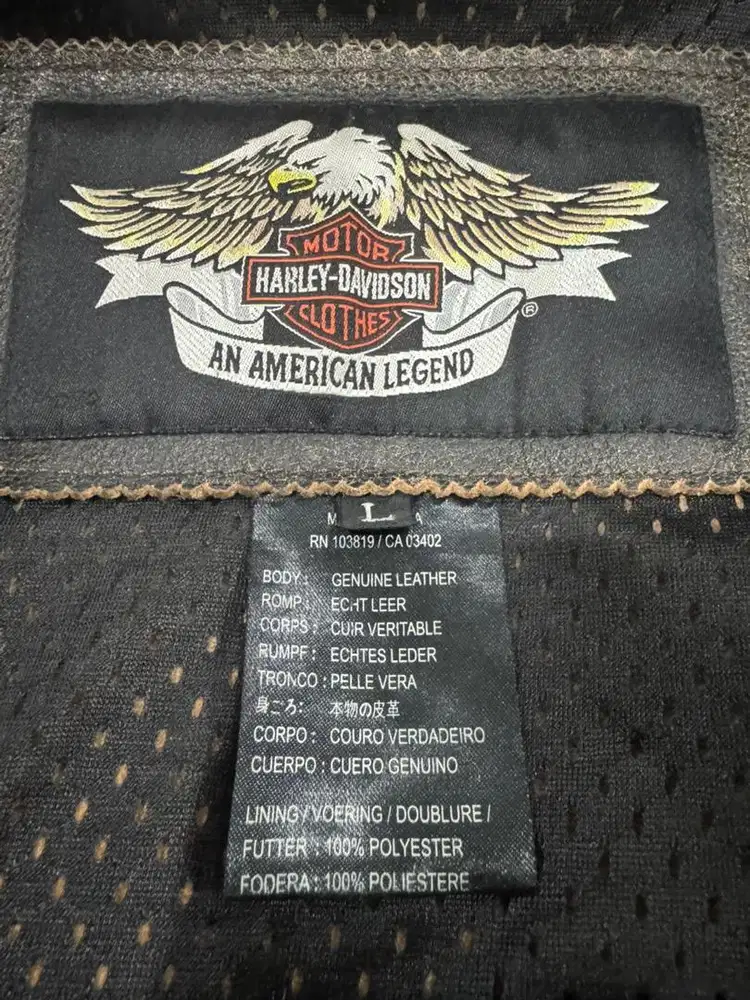 Jaket kulit Harley davidson