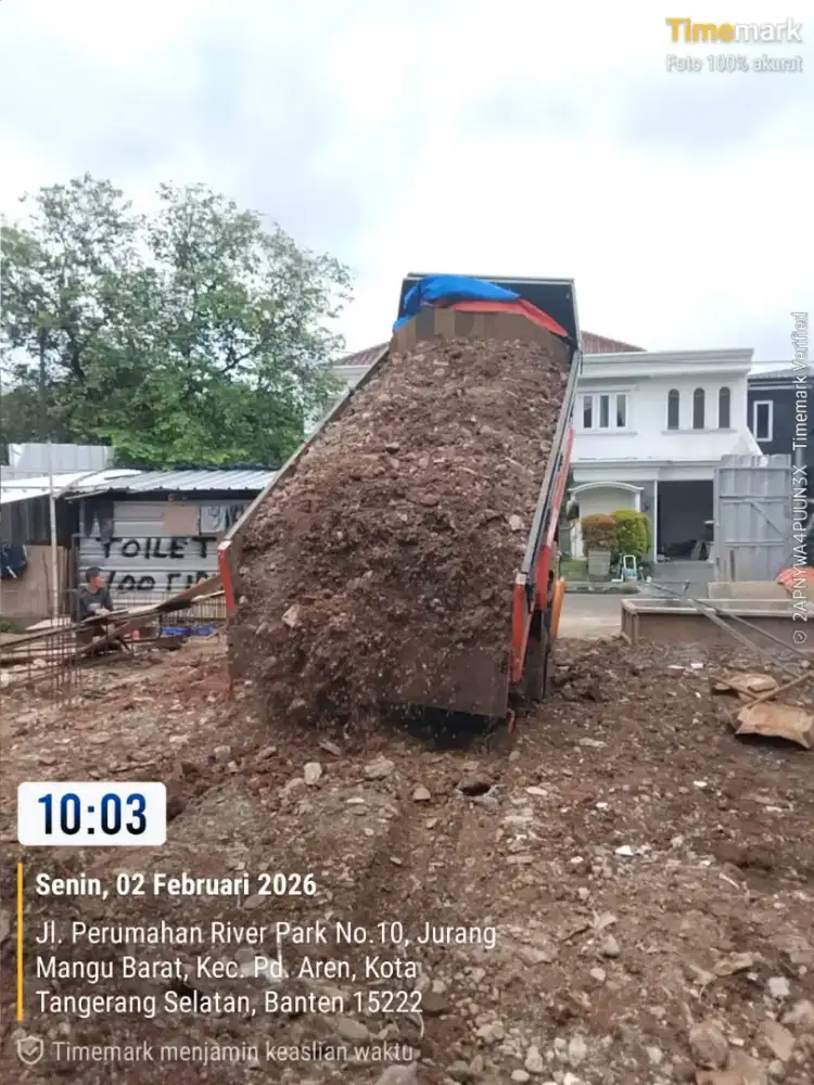 Jasa pengurugan dan buang puing