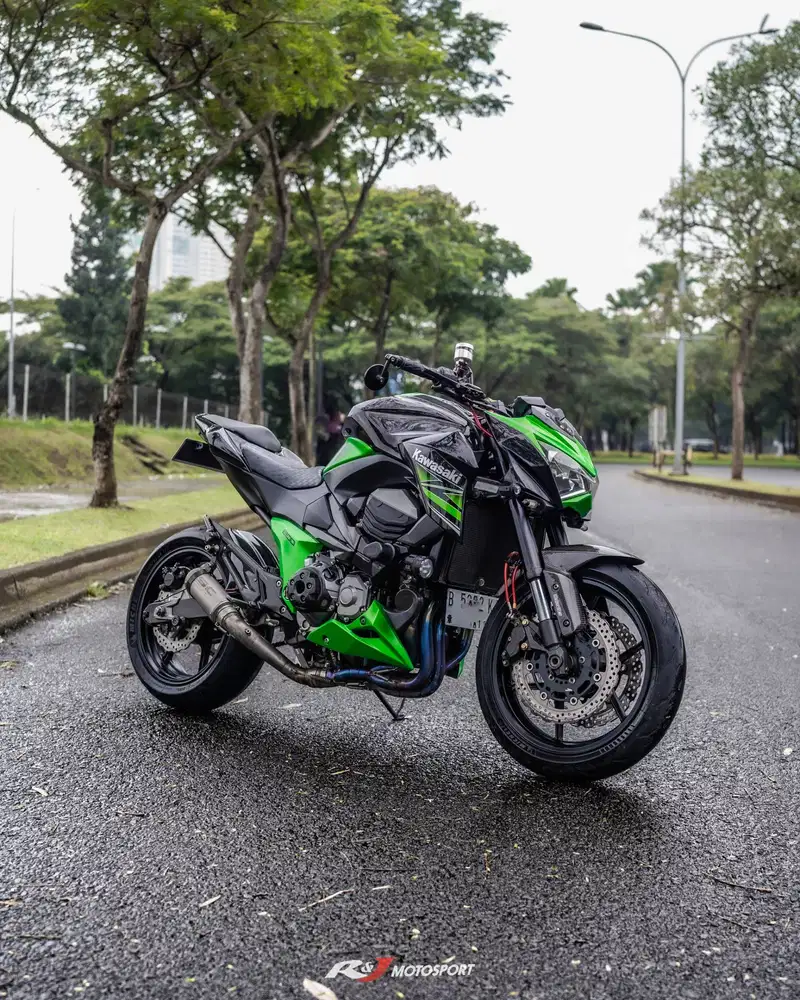 (Full Paper) Kawasaki Z800 Z 800 Nik 2013 Warna Hijau Knalpot Castom