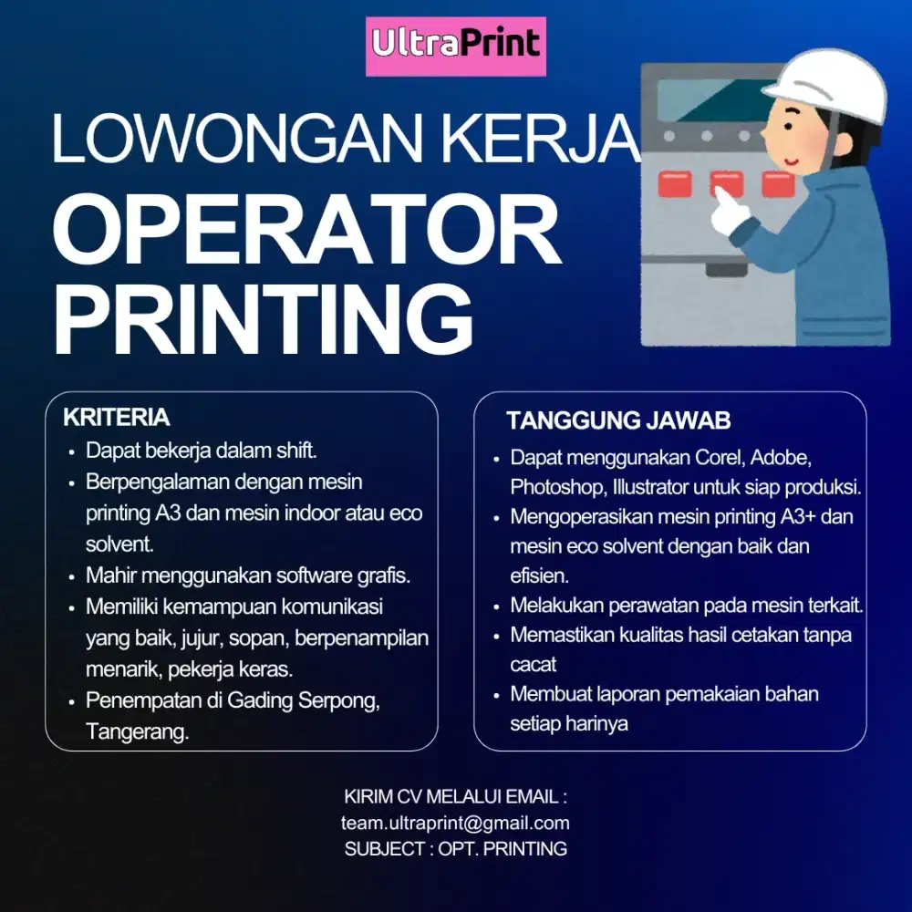 Operator Mesin Printing